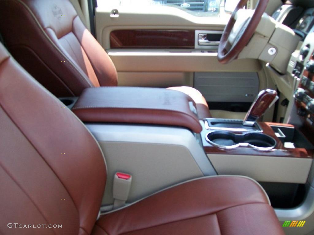 2010 F150 King Ranch SuperCrew 4x4 - Dark Blue Pearl Metallic / Chapparal Leather photo #6