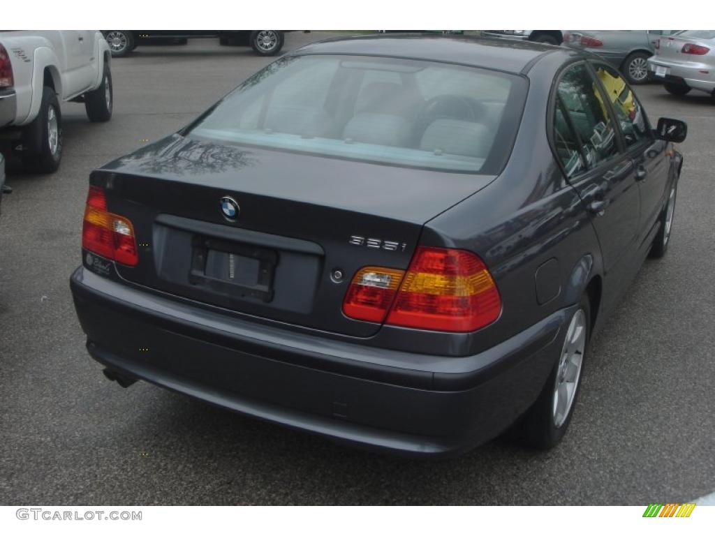 2003 3 Series 325i Sedan - Steel Grey Metallic / Grey photo #10