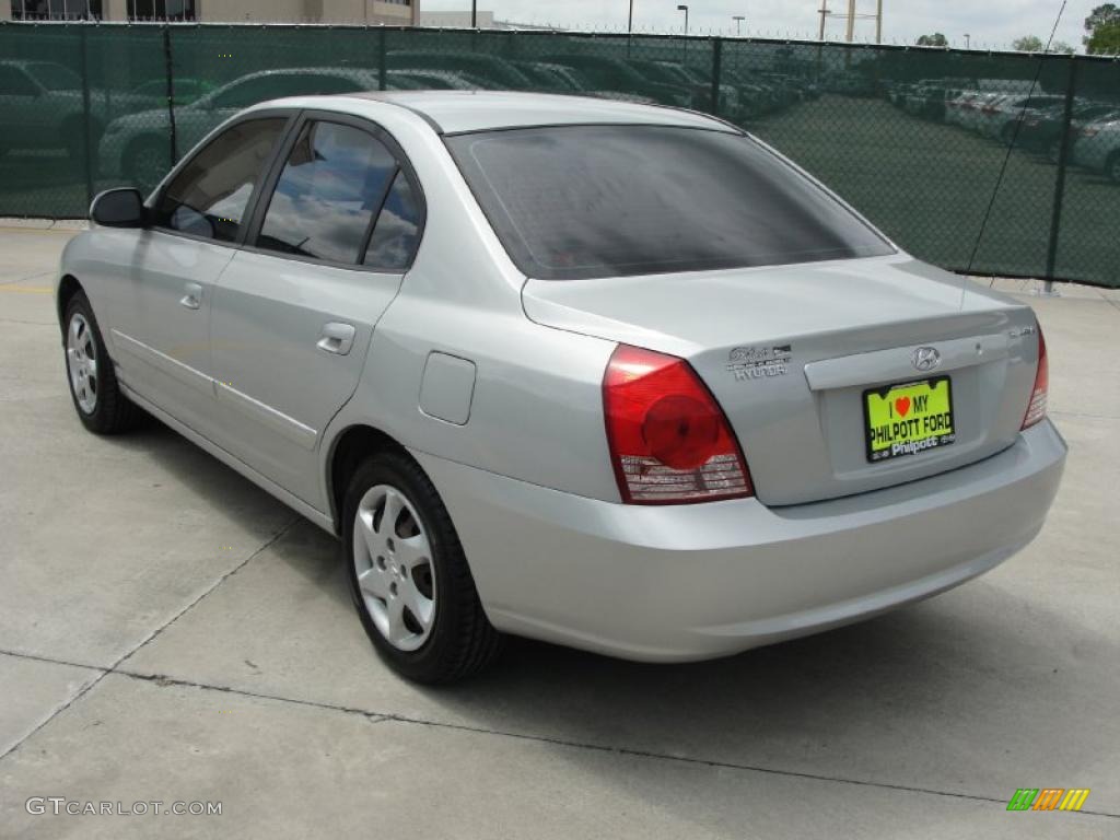 2006 Elantra GLS Sedan - Sterling Silver / Gray photo #5