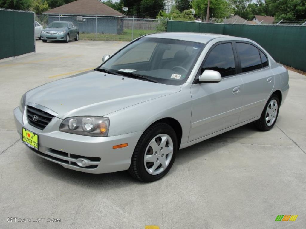 2006 Elantra GLS Sedan - Sterling Silver / Gray photo #7