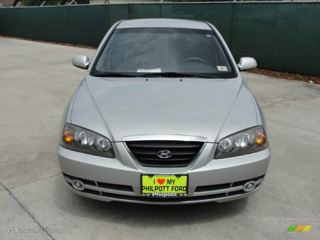 2006 Elantra GLS Sedan - Sterling Silver / Gray photo #8