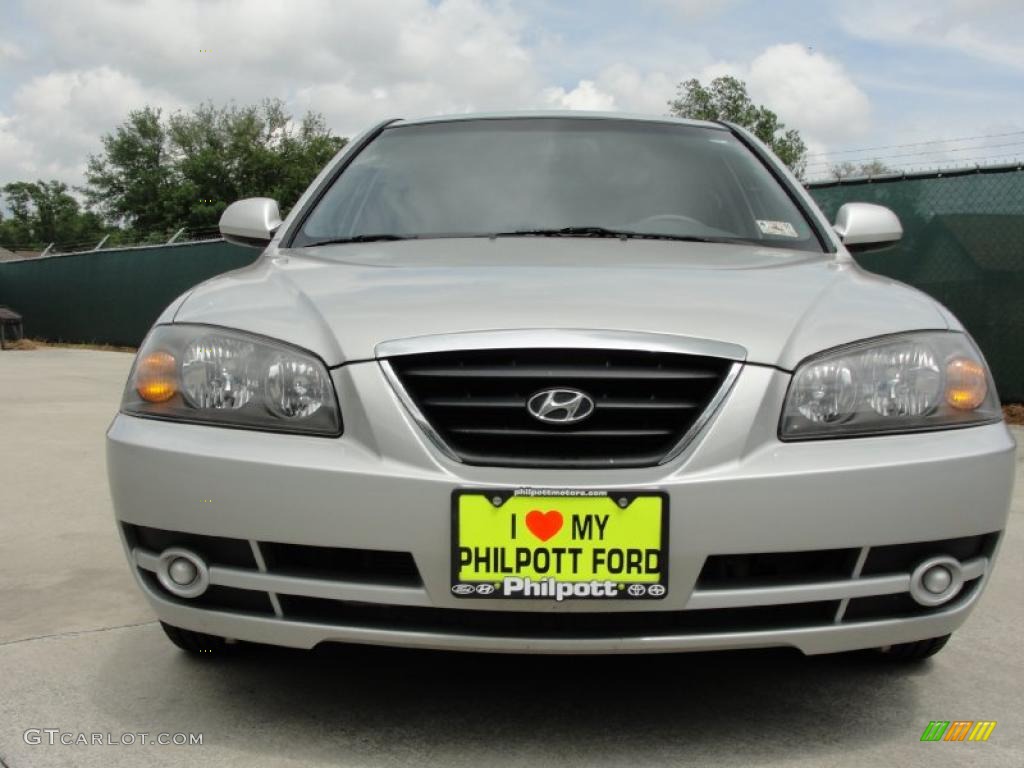 2006 Elantra GLS Sedan - Sterling Silver / Gray photo #9