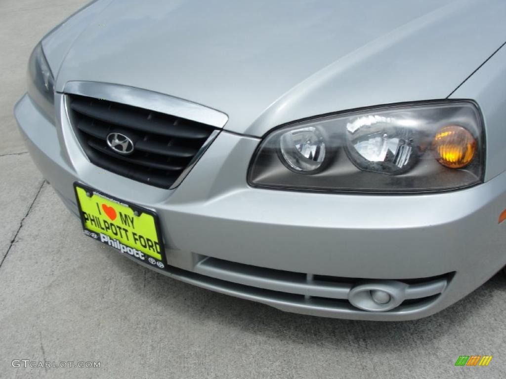 2006 Elantra GLS Sedan - Sterling Silver / Gray photo #11