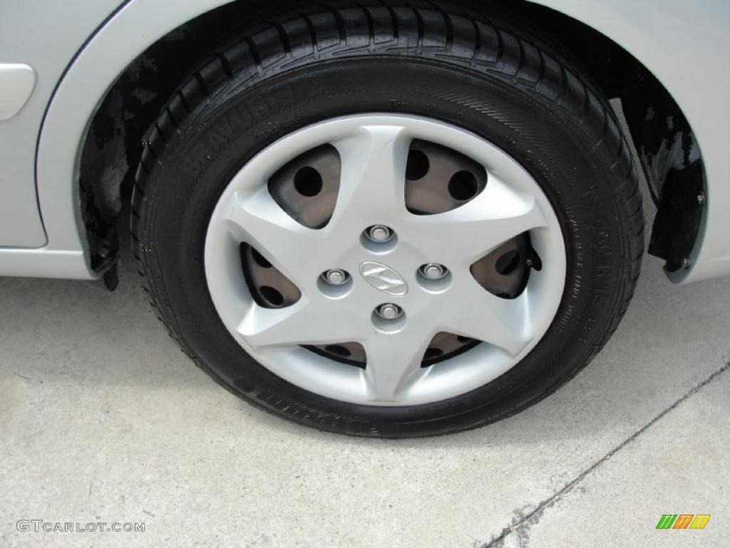 2006 Elantra GLS Sedan - Sterling Silver / Gray photo #13