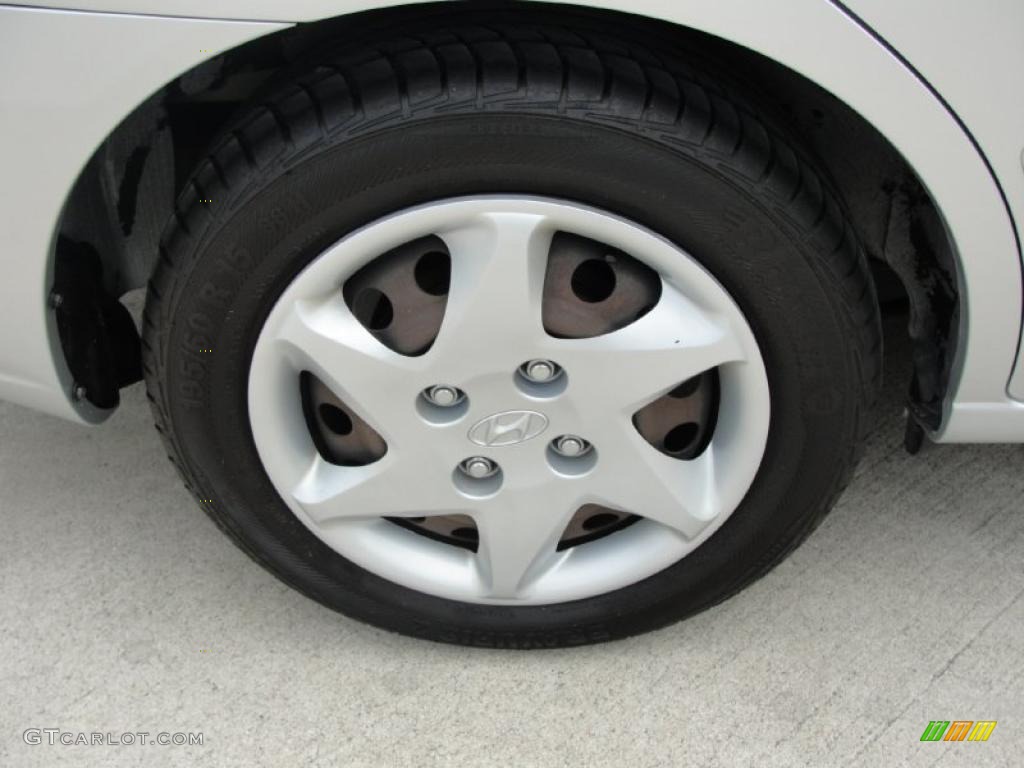 2006 Elantra GLS Sedan - Sterling Silver / Gray photo #14