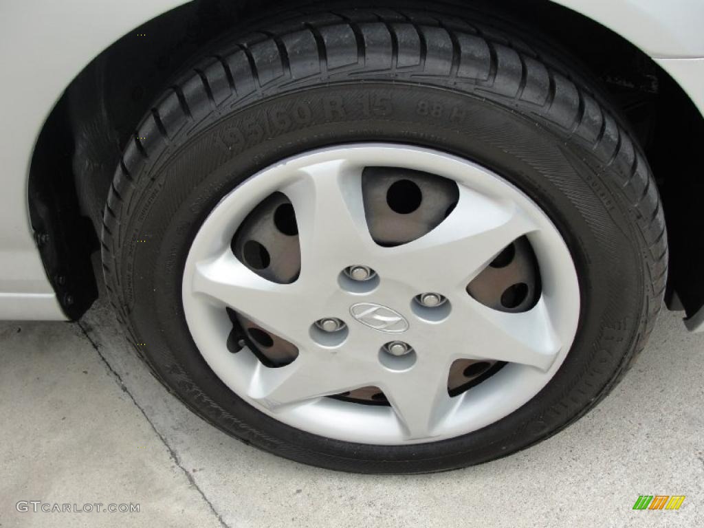 2006 Elantra GLS Sedan - Sterling Silver / Gray photo #15