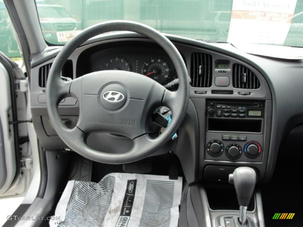 2006 Elantra GLS Sedan - Sterling Silver / Gray photo #34