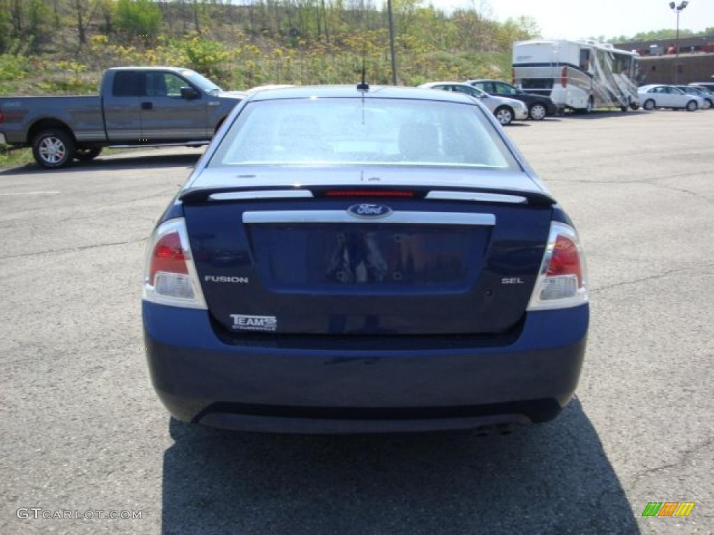 2007 Fusion SEL - Dark Blue Pearl Metallic / Light Stone photo #4