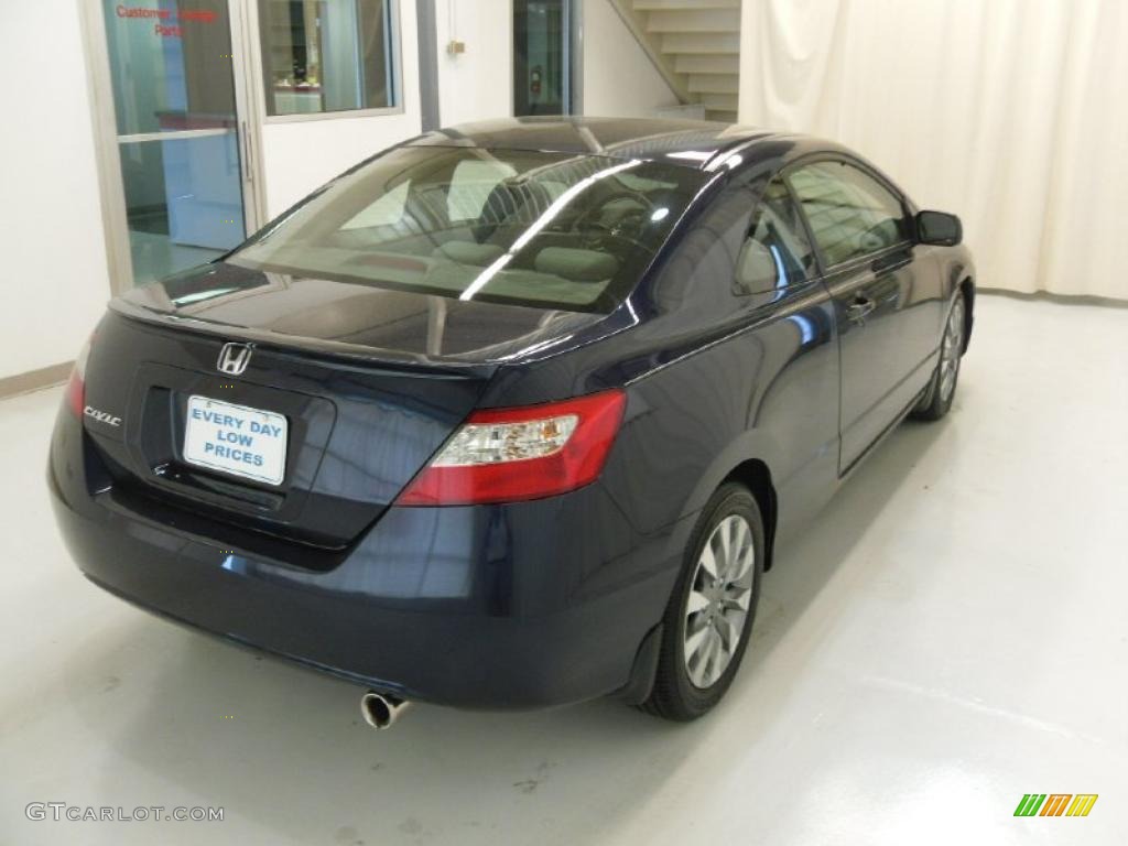 2010 Civic EX Coupe - Royal Blue Pearl / Gray photo #4