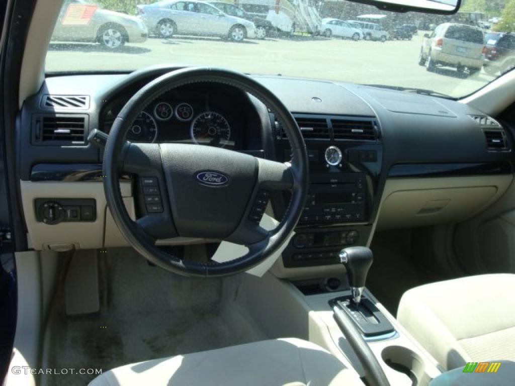 2007 Fusion SEL - Dark Blue Pearl Metallic / Light Stone photo #13