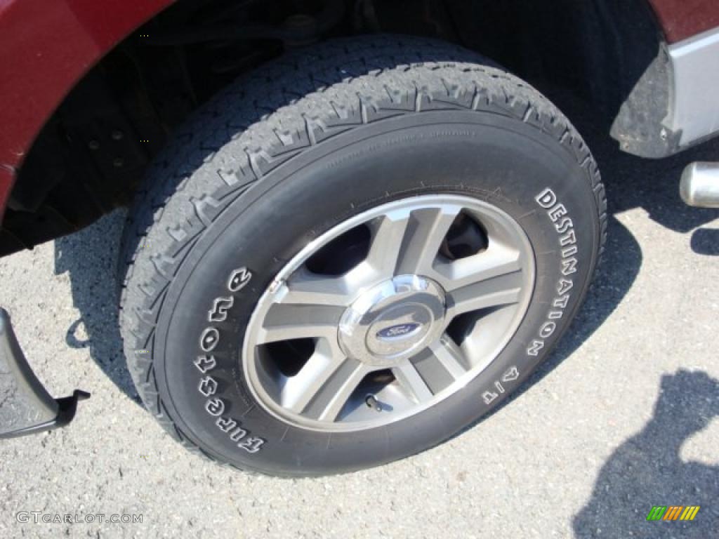 2006 F150 XLT SuperCab 4x4 - Dark Toreador Red Metallic / Medium Flint photo #12