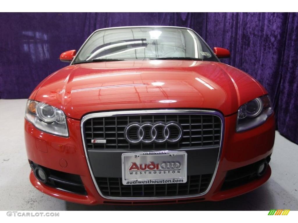 2007 A4 2.0T Cabriolet - Brilliant Red / Ebony photo #5
