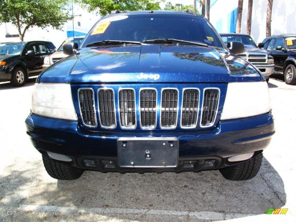 2001 Grand Cherokee Limited 4x4 - Patriot Blue Pearl / Sandstone photo #7