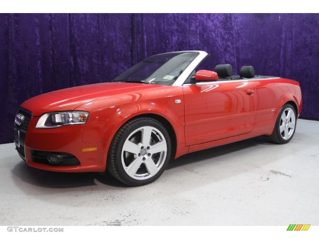 2007 A4 2.0T Cabriolet - Brilliant Red / Ebony photo #21
