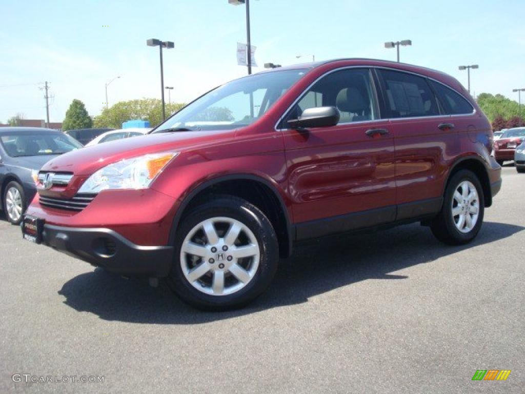 2008 CR-V EX 4WD - Tango Red Pearl / Gray photo #2