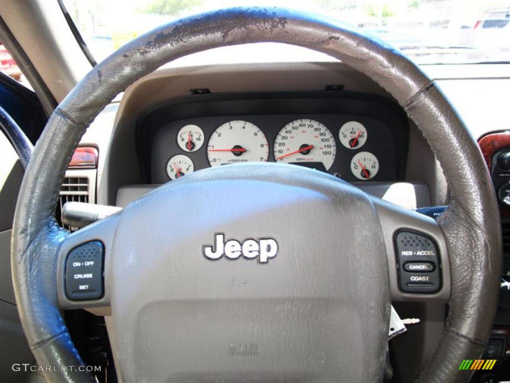 2001 Grand Cherokee Limited 4x4 - Patriot Blue Pearl / Sandstone photo #17