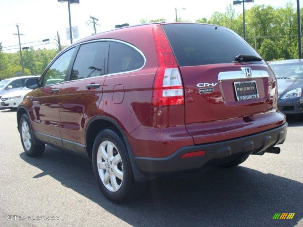 2008 CR-V EX 4WD - Tango Red Pearl / Gray photo #4
