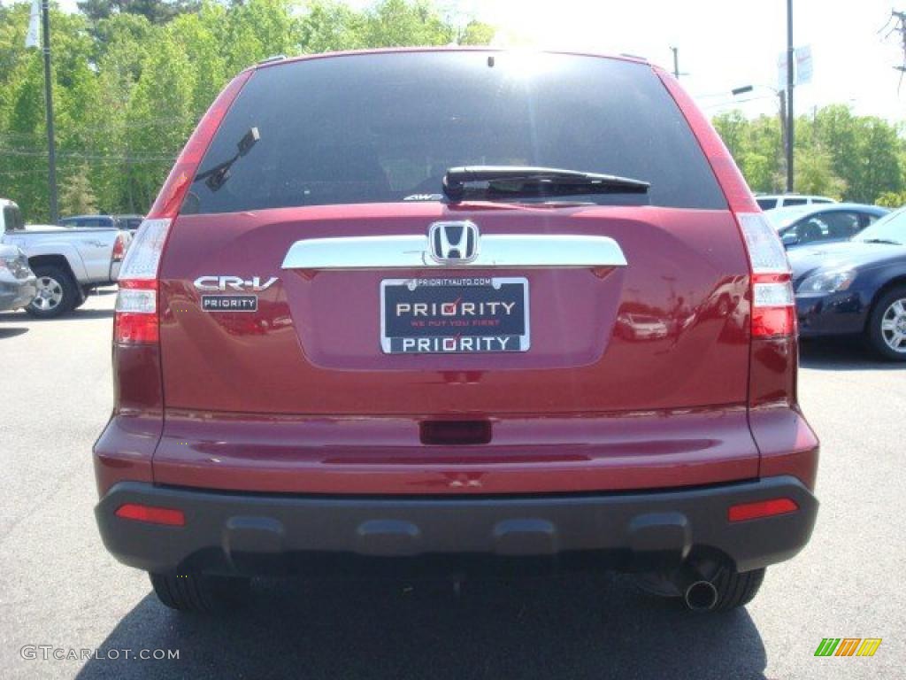 2008 CR-V EX 4WD - Tango Red Pearl / Gray photo #5
