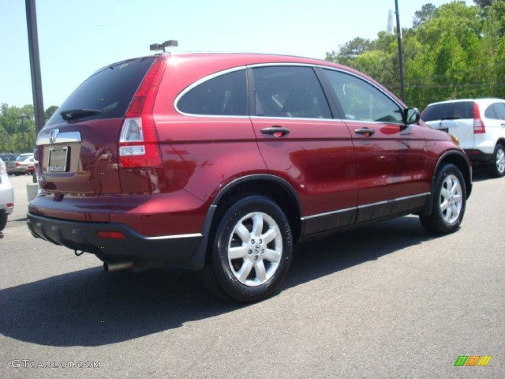 2008 CR-V EX 4WD - Tango Red Pearl / Gray photo #6