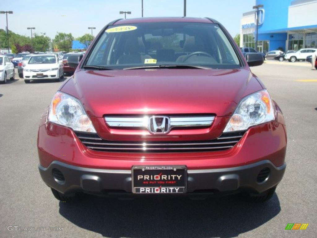 2008 CR-V EX 4WD - Tango Red Pearl / Gray photo #9