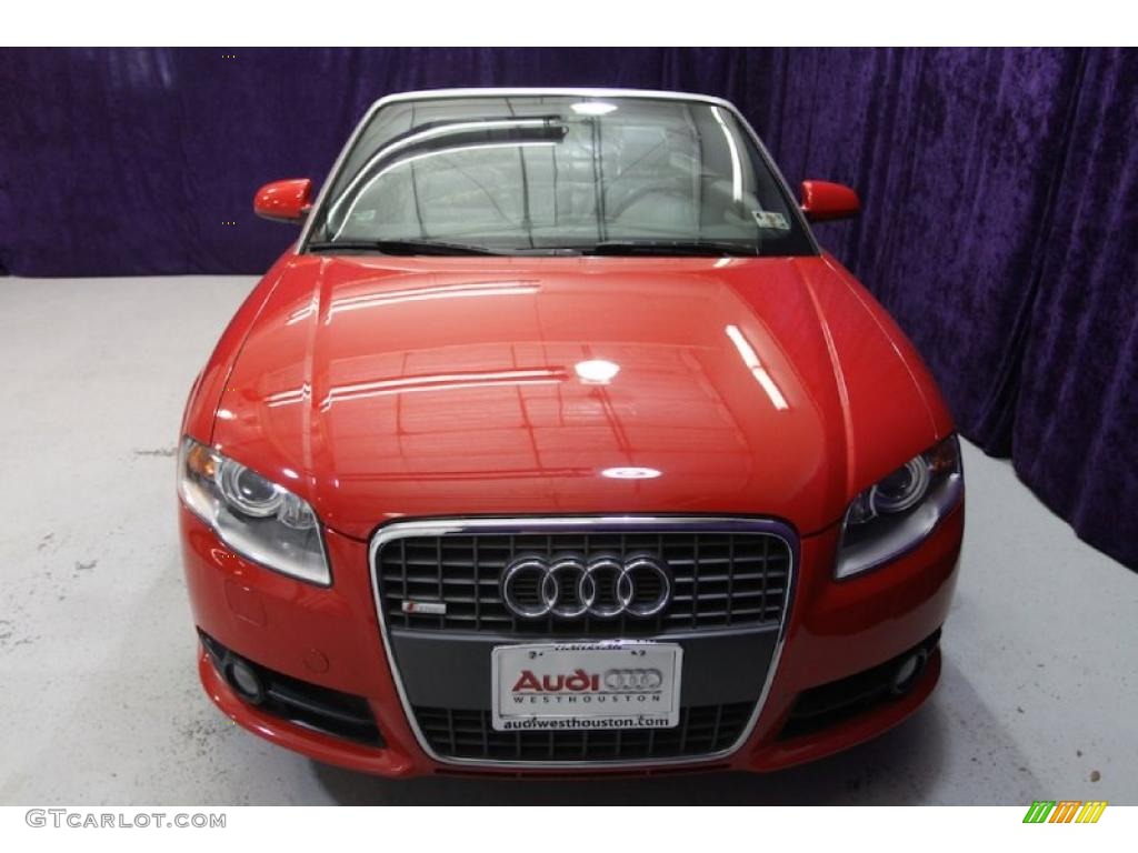 2007 A4 2.0T Cabriolet - Brilliant Red / Ebony photo #44
