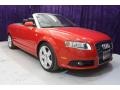 2007 Brilliant Red Audi A4 2.0T Cabriolet  photo #46