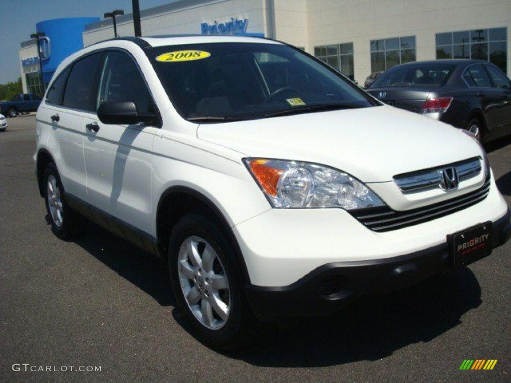 2008 CR-V EX 4WD - Taffeta White / Gray photo #9