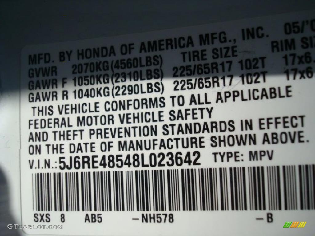 2008 CR-V EX 4WD - Taffeta White / Gray photo #28