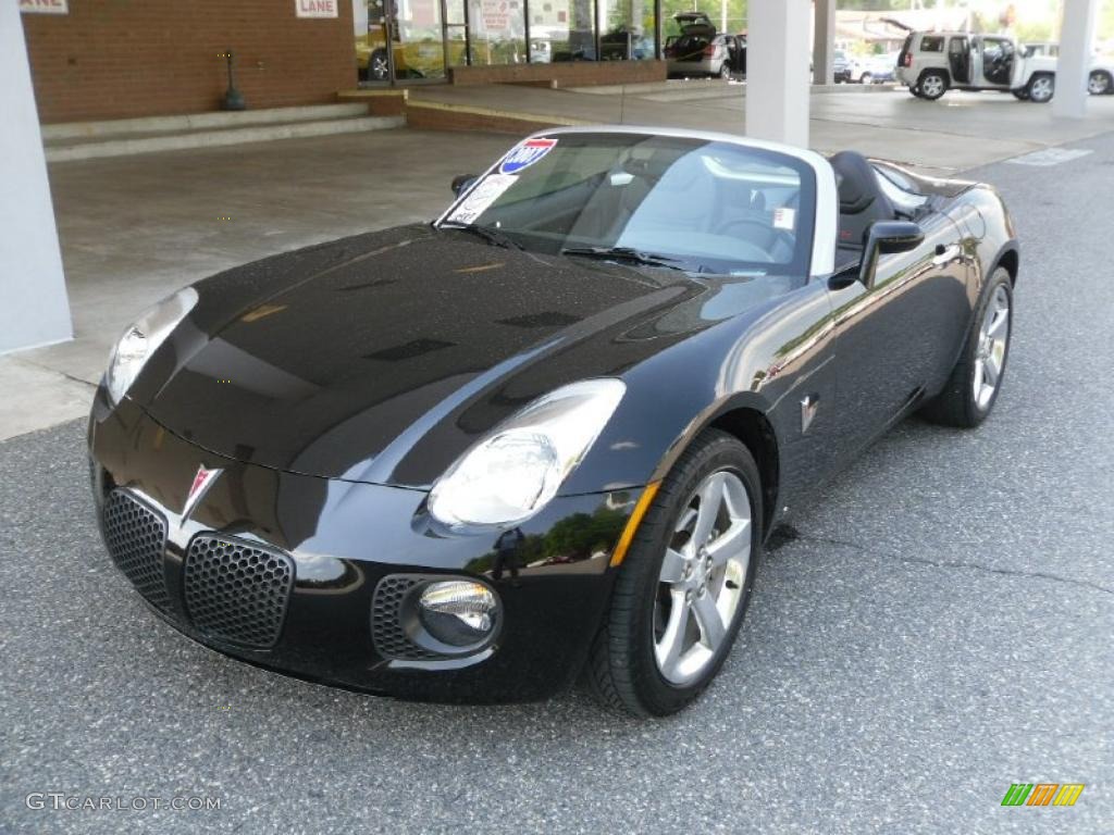 2007 Solstice GXP Roadster - Mysterious Black / Ebony photo #1