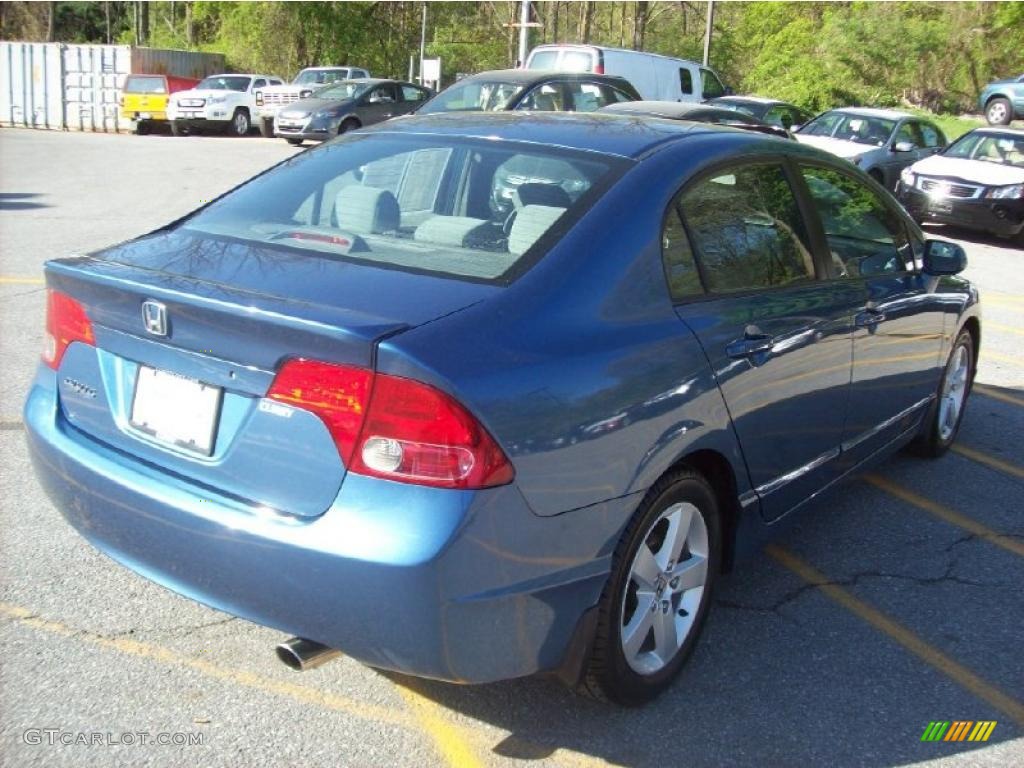 2007 Civic EX Sedan - Atomic Blue Metallic / Gray photo #23