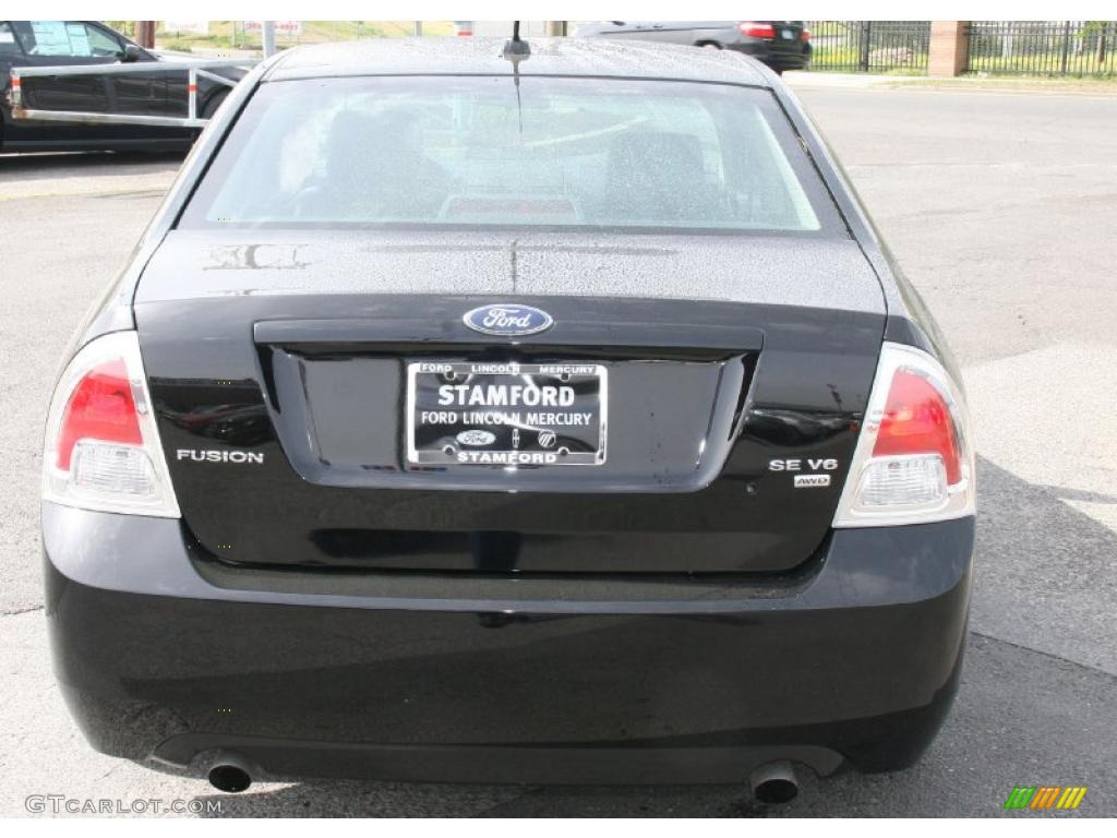 2007 Fusion SE V6 AWD - Black / Charcoal Black photo #6