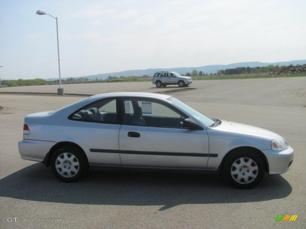 2000 Civic DX Coupe - Vogue Silver Metallic / Gray photo #5
