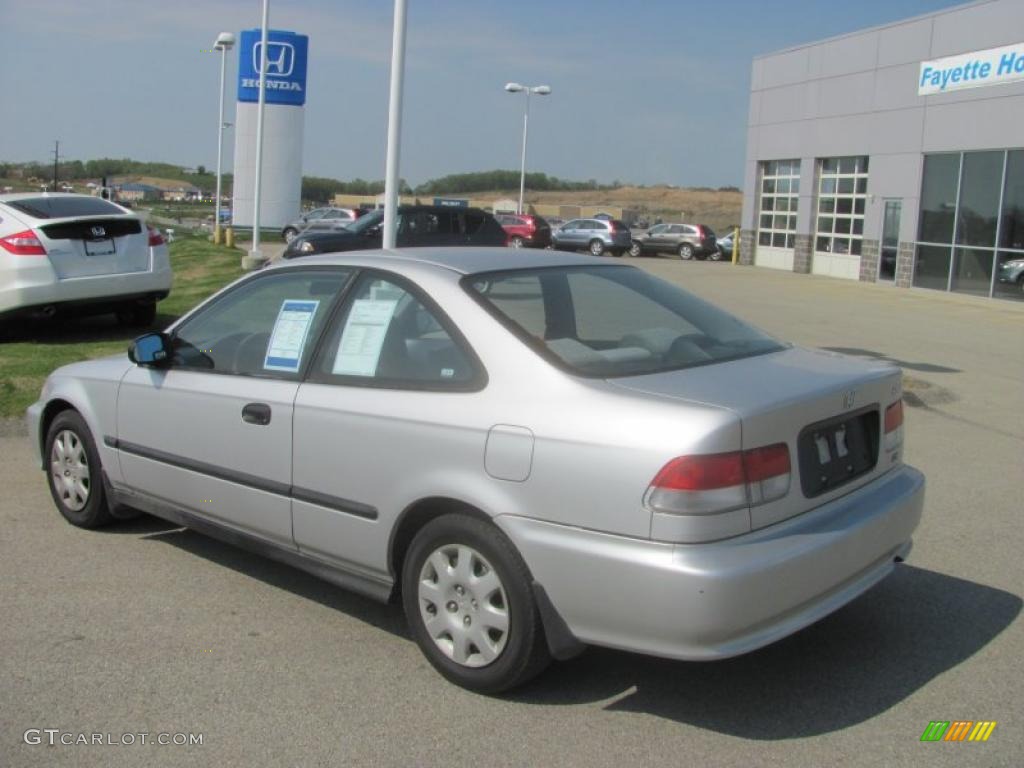 2000 Civic DX Coupe - Vogue Silver Metallic / Gray photo #10