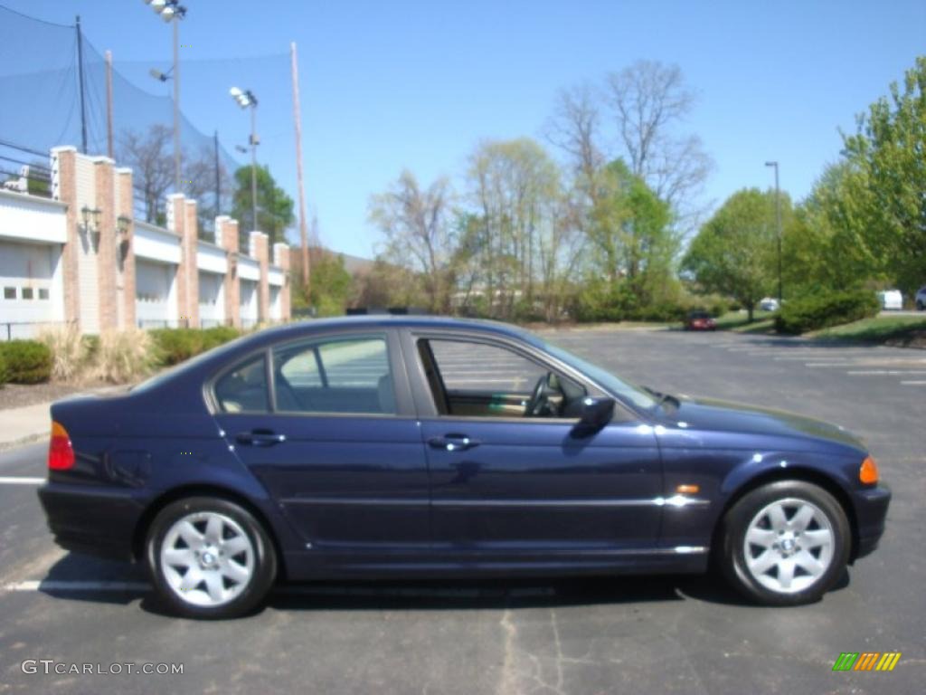 2001 3 Series 325i Sedan - Orient Blue Metallic / Sand photo #7