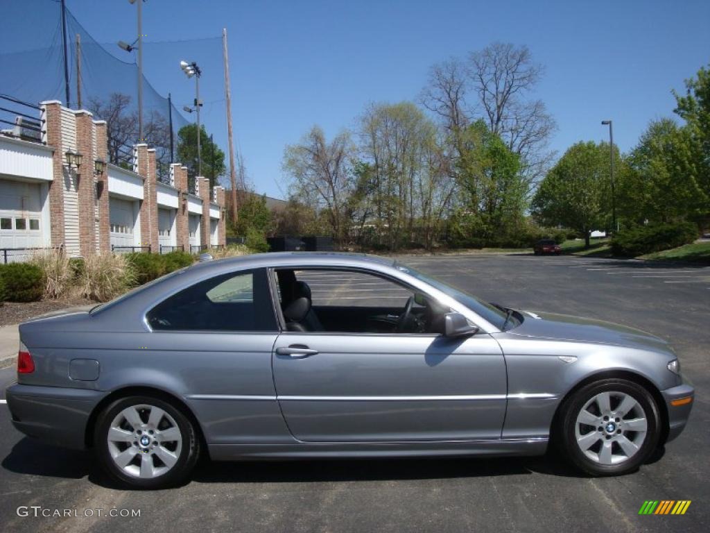 2005 3 Series 325i Coupe - Silver Grey Metallic / Black photo #7