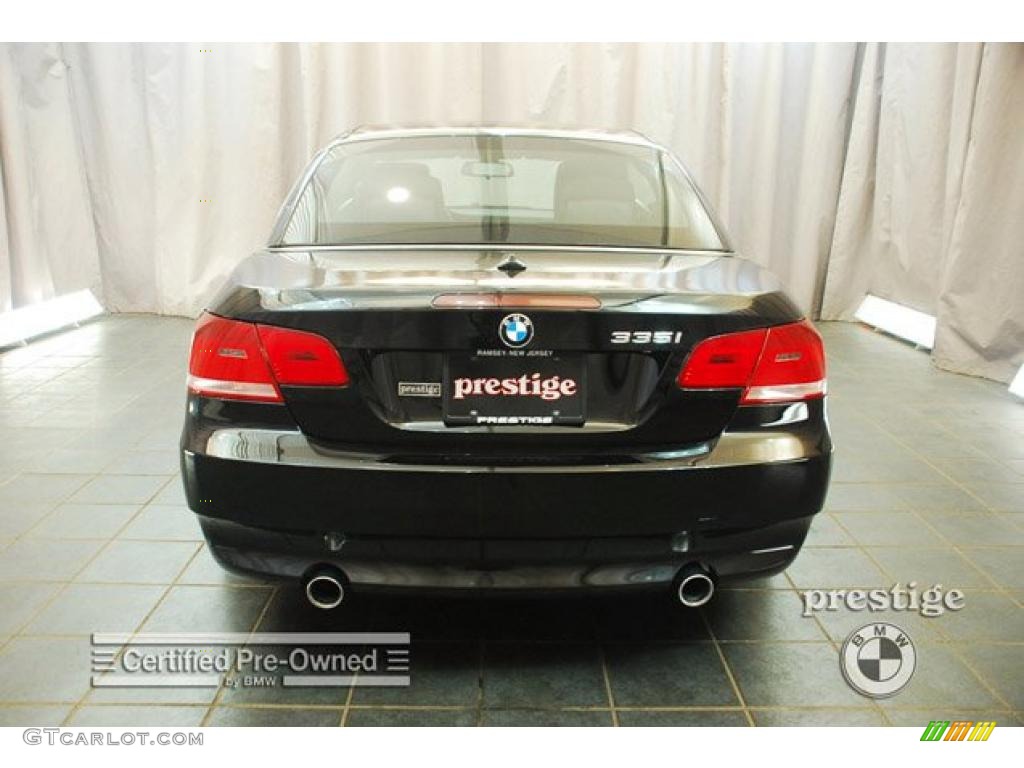 2008 3 Series 335i Convertible - Jet Black / Black photo #3