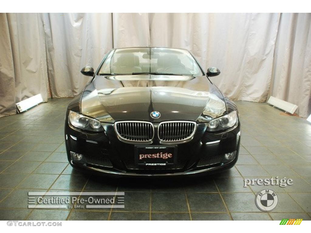 2008 3 Series 335i Convertible - Jet Black / Black photo #6