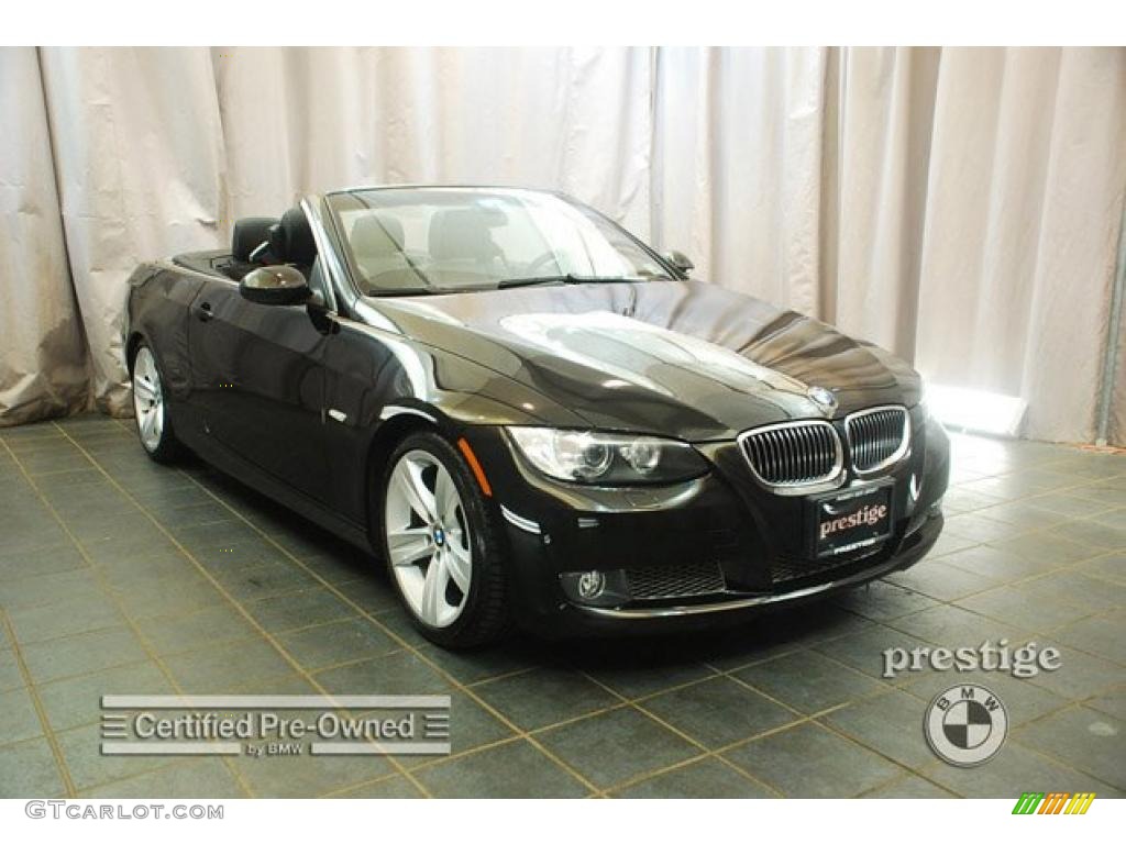 2008 3 Series 335i Convertible - Jet Black / Black photo #7