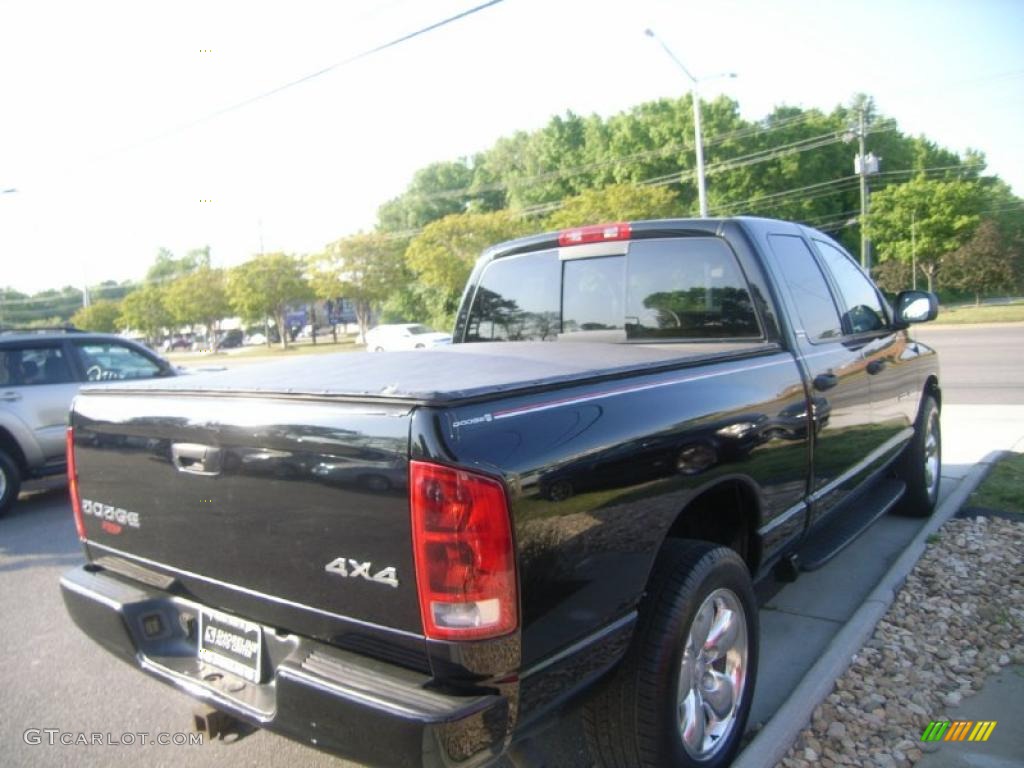 2002 Ram 1500 Sport Quad Cab 4x4 - Black / Dark Slate Gray photo #6