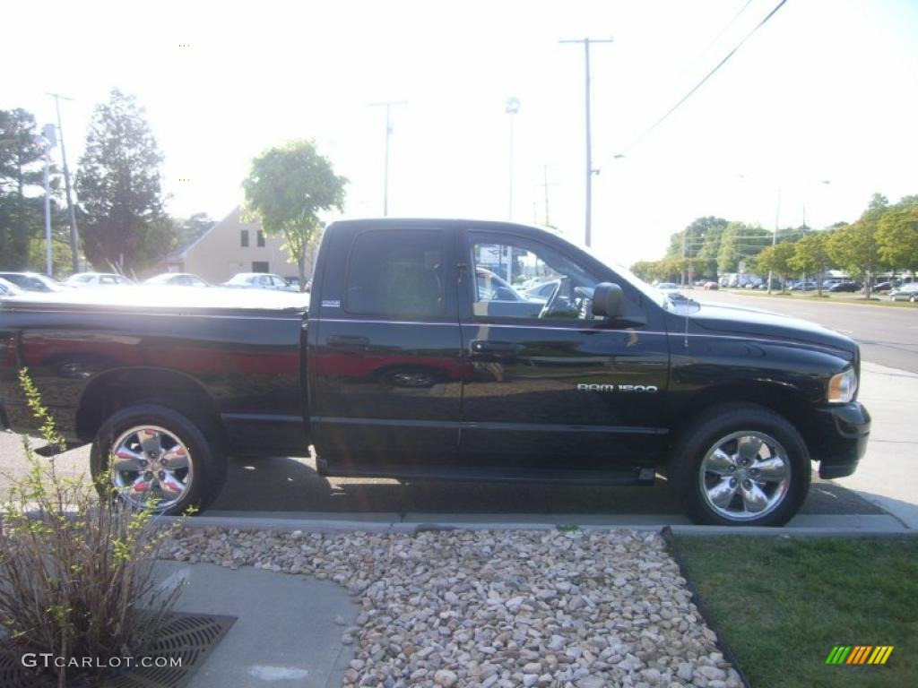 2002 Ram 1500 Sport Quad Cab 4x4 - Black / Dark Slate Gray photo #7