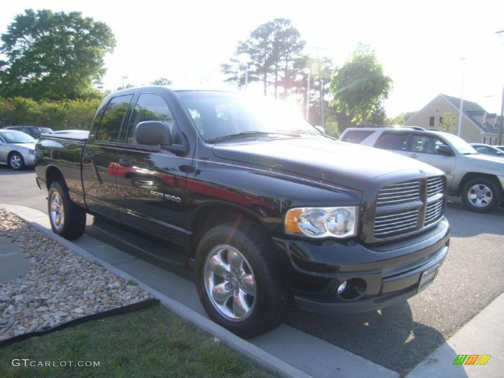 2002 Ram 1500 Sport Quad Cab 4x4 - Black / Dark Slate Gray photo #8