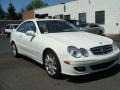 2007 Arctic White Mercedes-Benz CLK 350 Coupe  photo #3