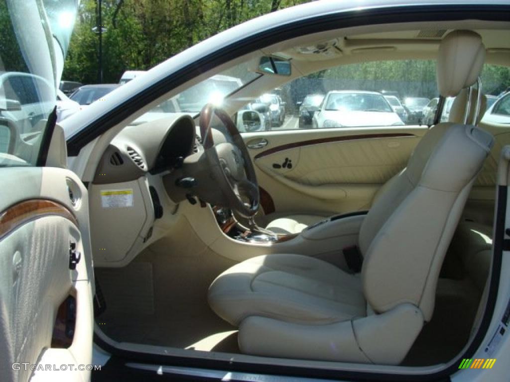 2007 CLK 350 Coupe - Arctic White / Stone photo #8