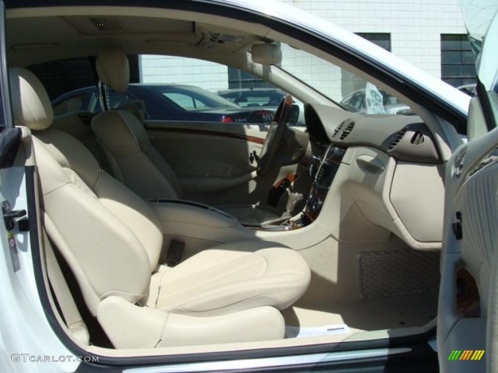 2007 CLK 350 Coupe - Arctic White / Stone photo #9