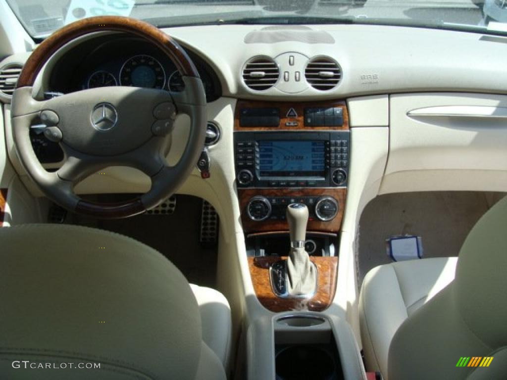 2007 CLK 350 Coupe - Arctic White / Stone photo #10