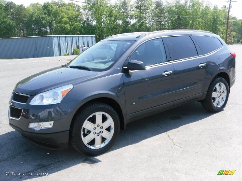 2009 Traverse LS - Cyber Gray Metallic / Dark Gray/Light Gray photo #1