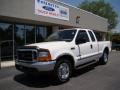 1999 Oxford White Ford F250 Super Duty Lariat Extended Cab  photo #2