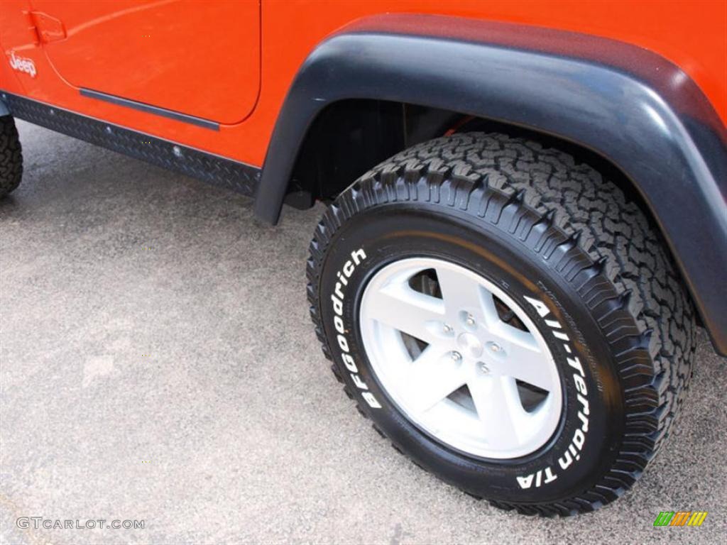 2006 Wrangler Rubicon 4x4 - Flame Red / Dark Slate Gray photo #4