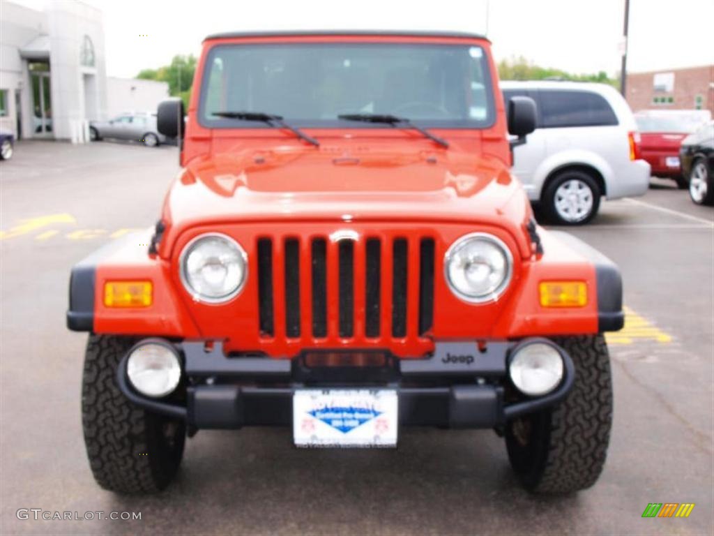 2006 Wrangler Rubicon 4x4 - Flame Red / Dark Slate Gray photo #7