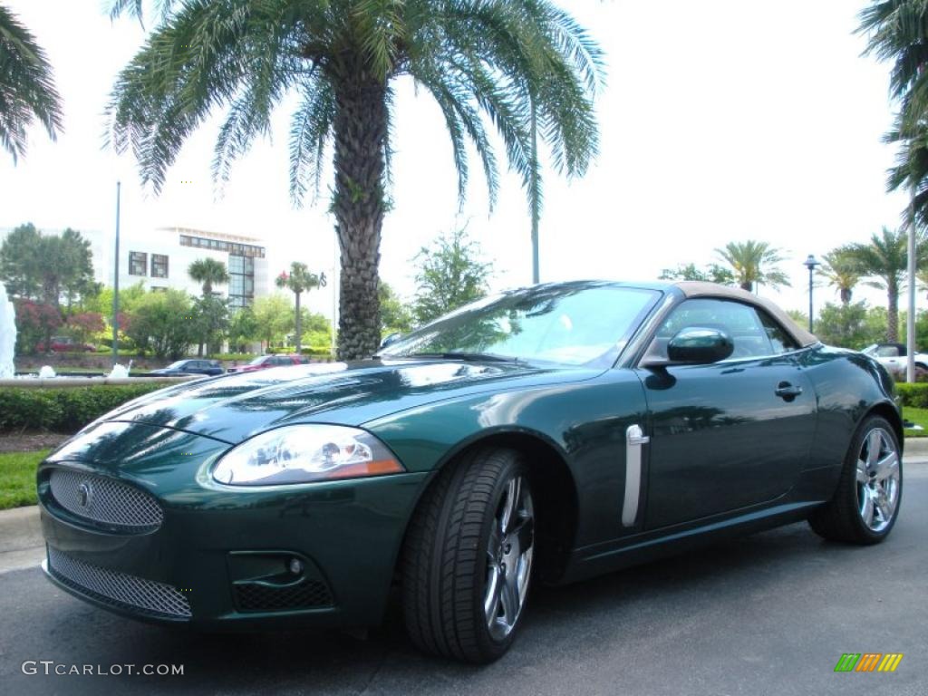 2007 XK XKR Convertible - Emerald Fire Green Metallic / Caramel photo #2